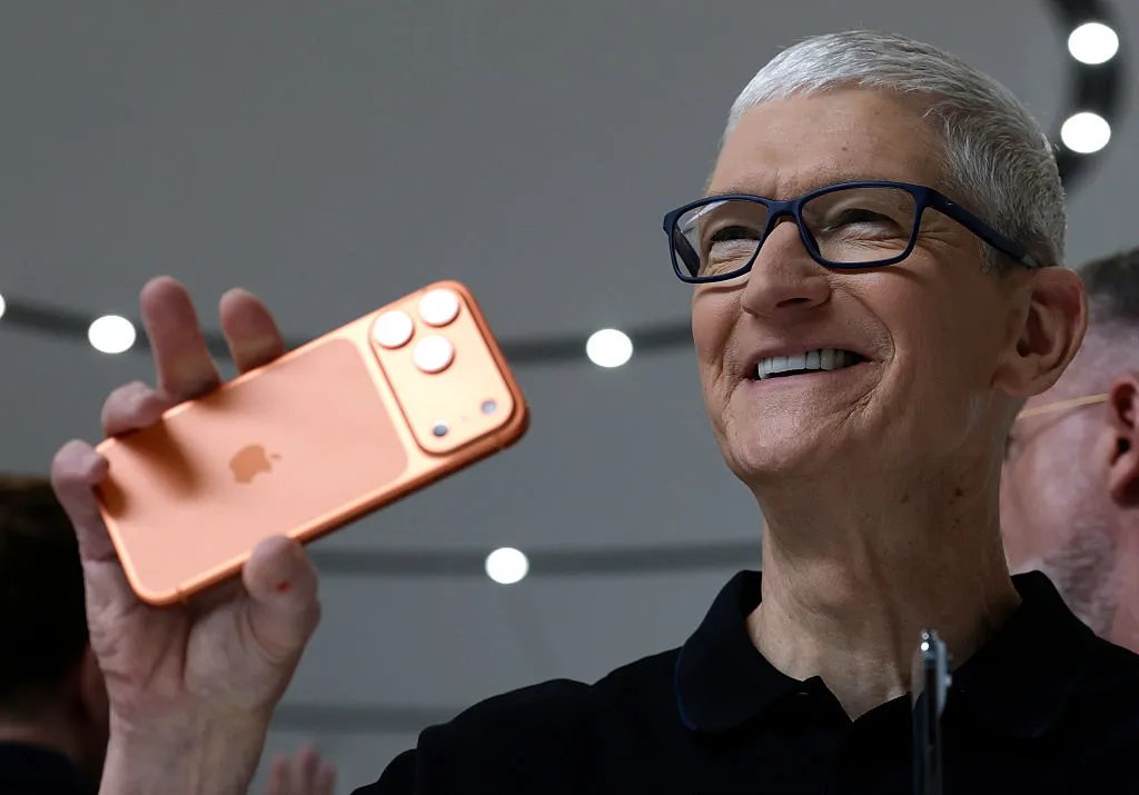 As Tim Cook steps down, Apple hit record sales — but a chip shortage looms