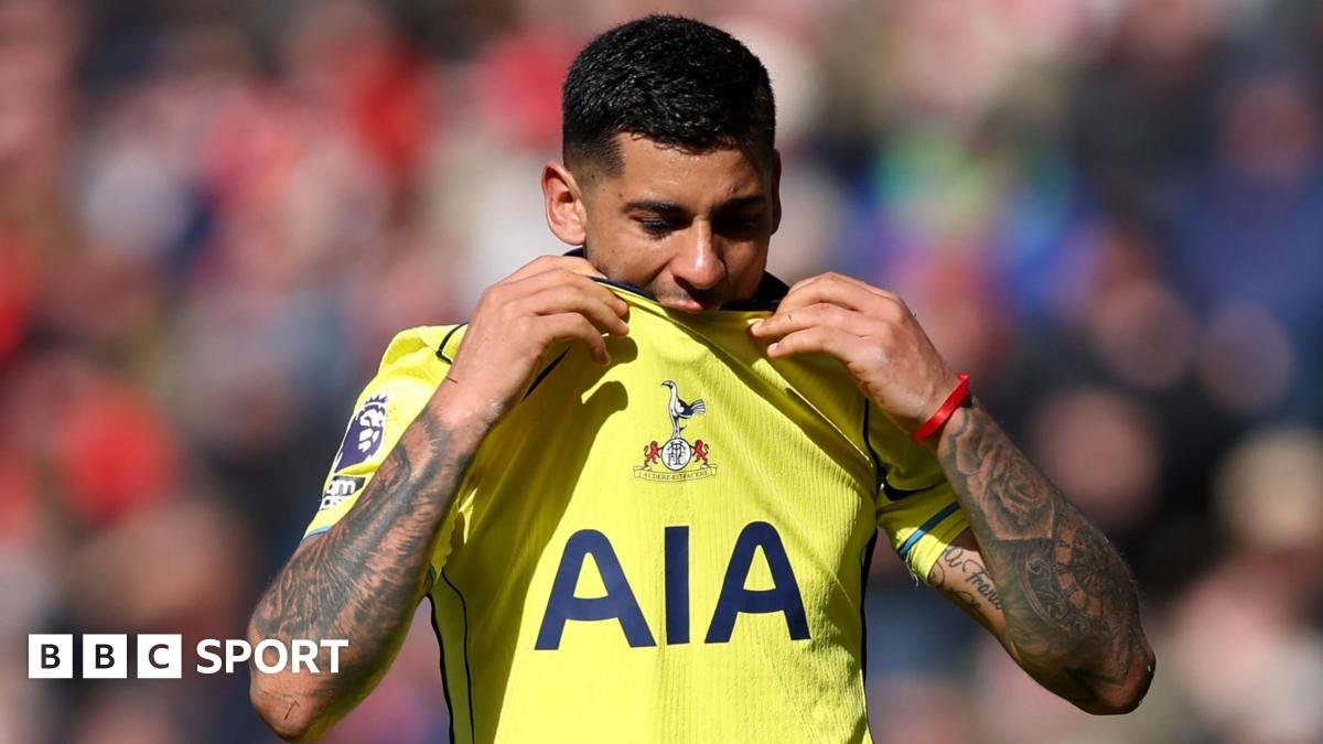 Cristian Romero: Tottenham captain out for season with knee injury as Premier League survival hopes hit