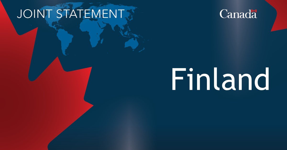 Canada and Finland joint statement on foreign and security policy strategic partnership 