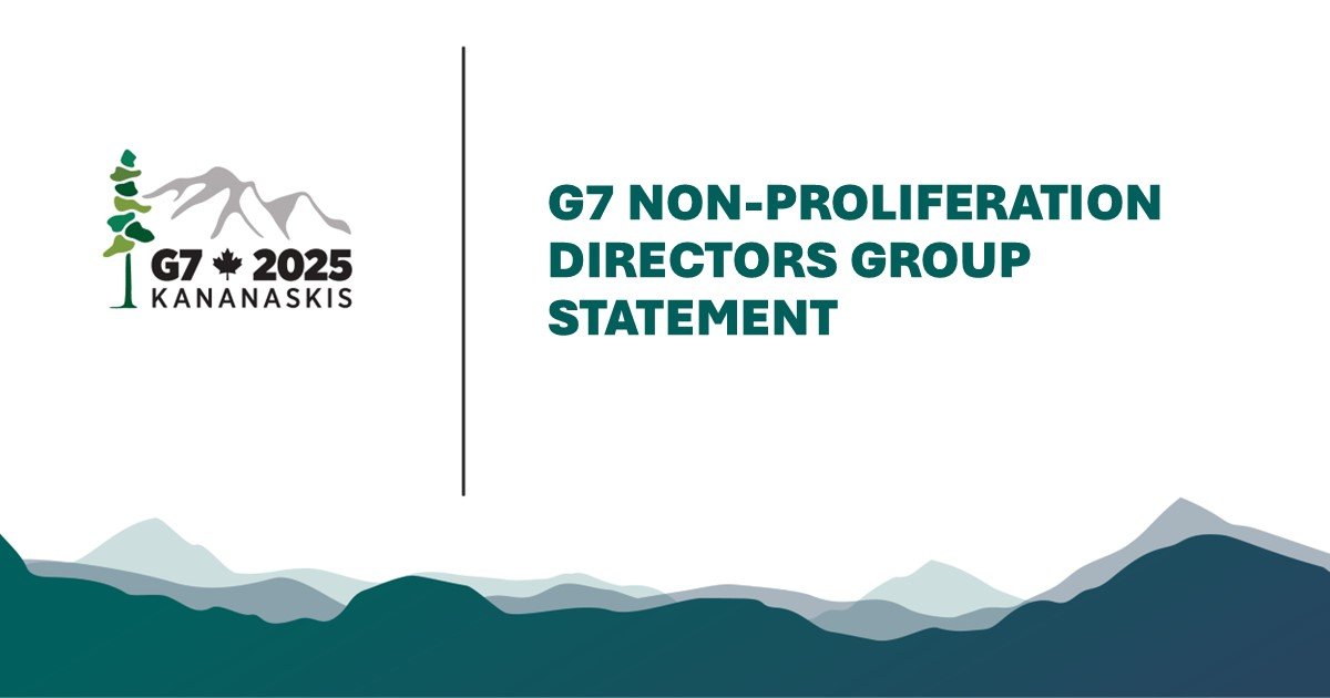 Statement of the G7 Non-Proliferation Directors Group