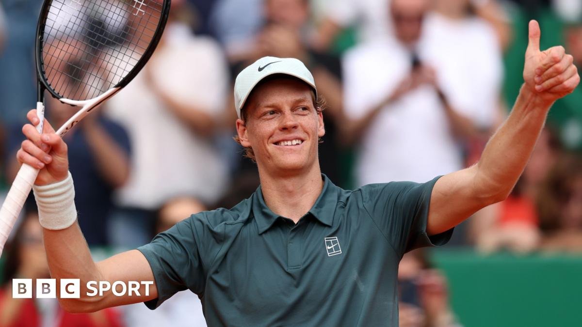 Monte Carlo Masters: Jannik Sinner sets up semi-final with Alexander Zverev