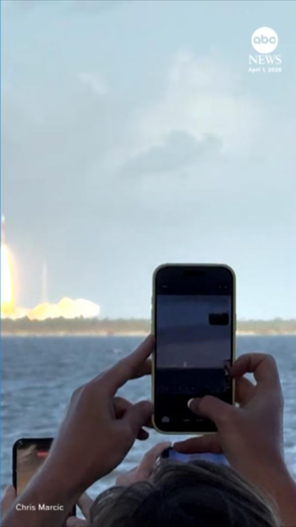 WATCH:  Crowd cheers Artemis II launch in Florida