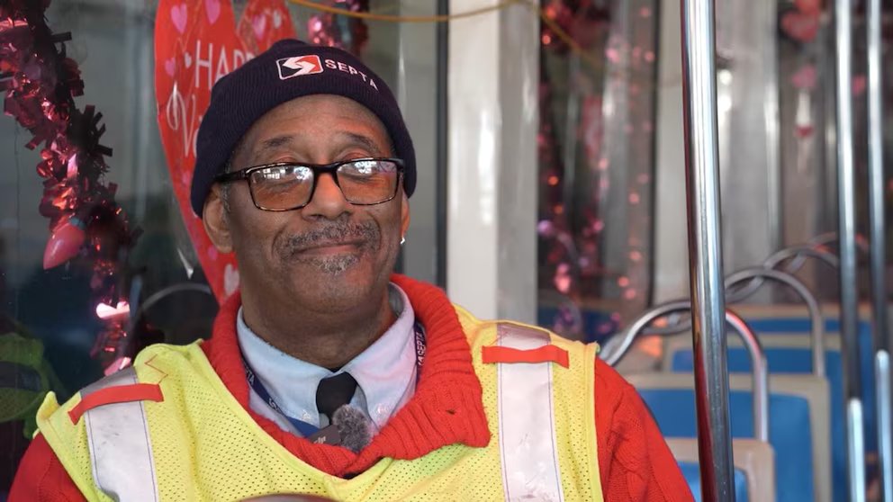 WATCH:  Philadelphia trolley decorator celebrates retirement 