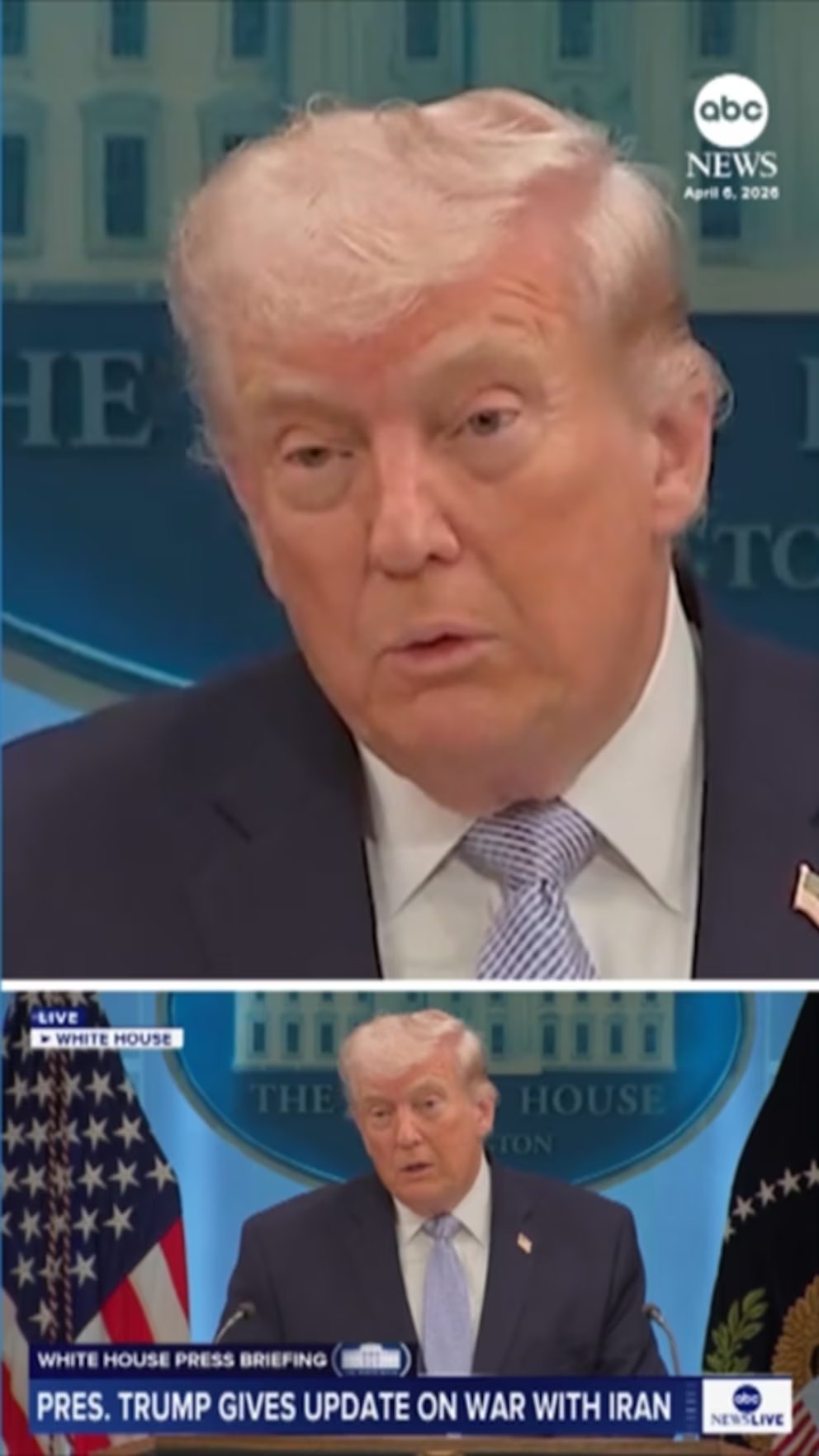 Video President Trump describes airman rescue as Iran deadline looms