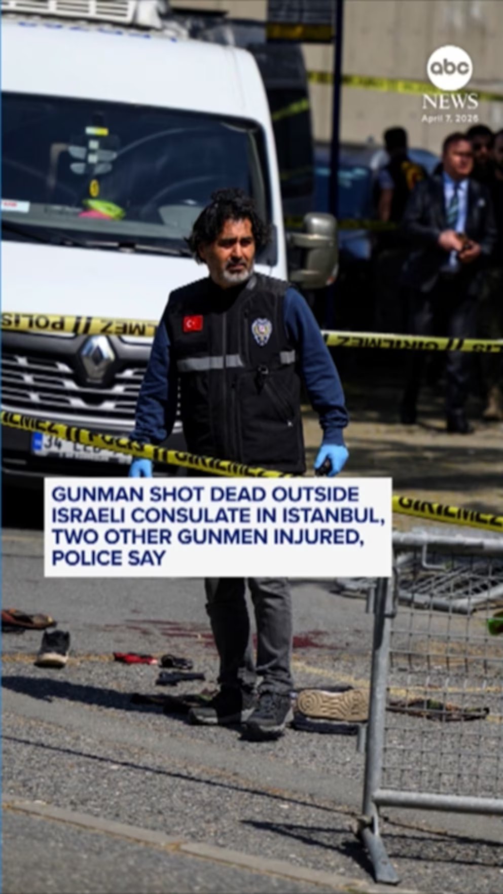 WATCH:  Gunman shot dead outside Israeli consulate in Istanbul, two other gunmen injured