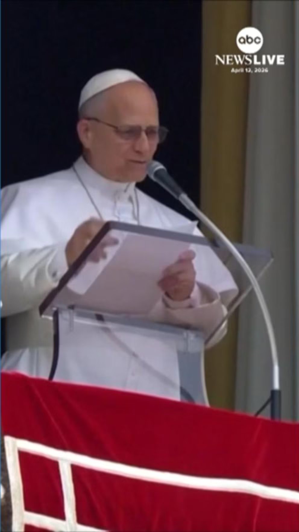 WATCH:  Pope Leo issues plea for peace amid US-Iran war