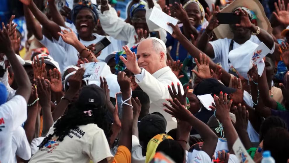 Video Pope Leo’s historic and poignant trip to Africa
