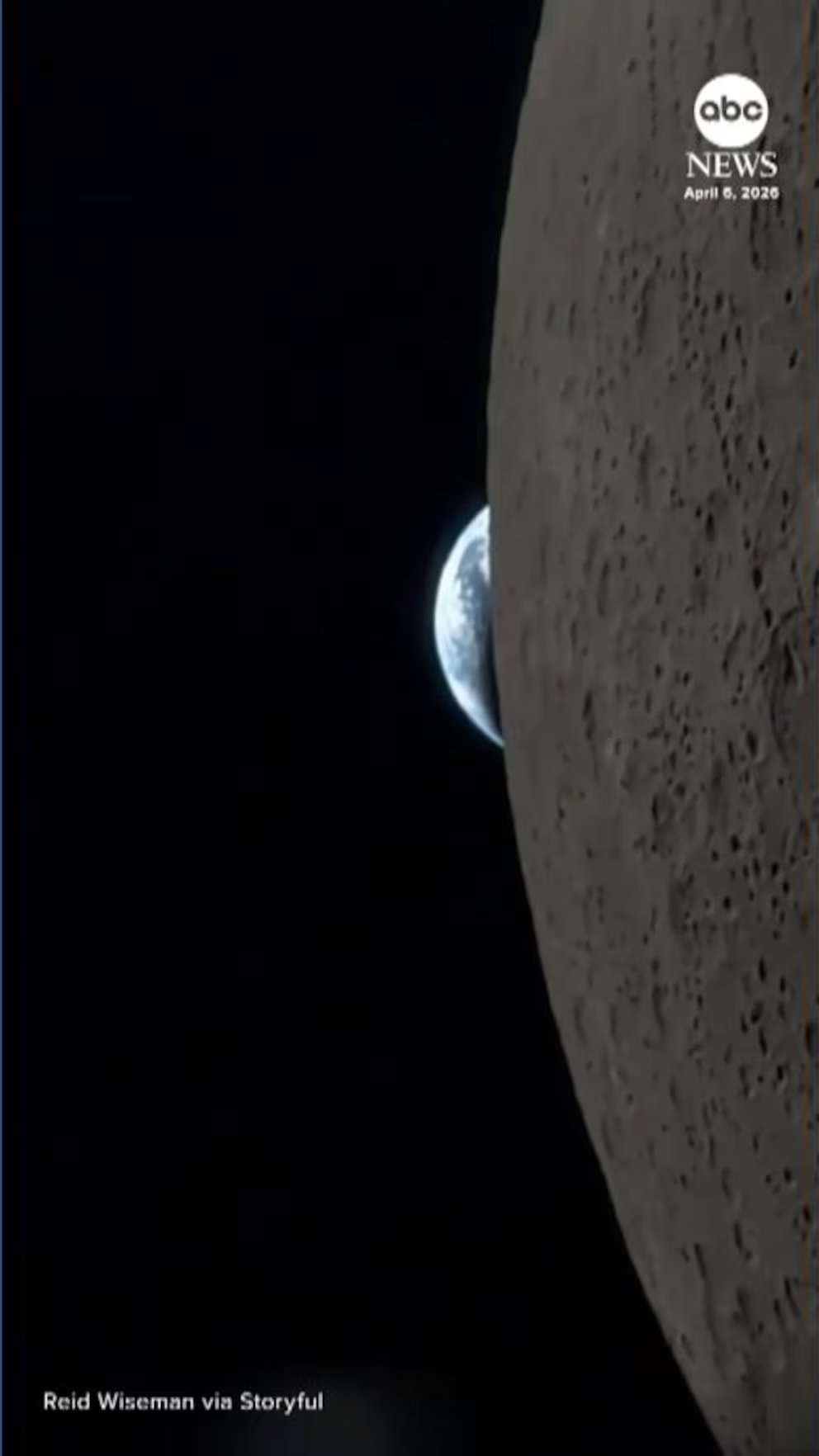 WATCH:  Stunning 'Earthset' captured in new Artemis II footage