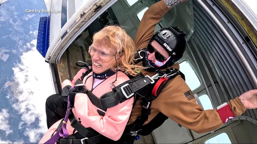 WATCH:  Quadriplegic mom attempts skydiving record