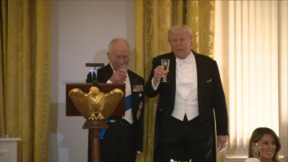 WATCH:  King Charles, Trump share quips, tout US-UK relationship at state dinner
