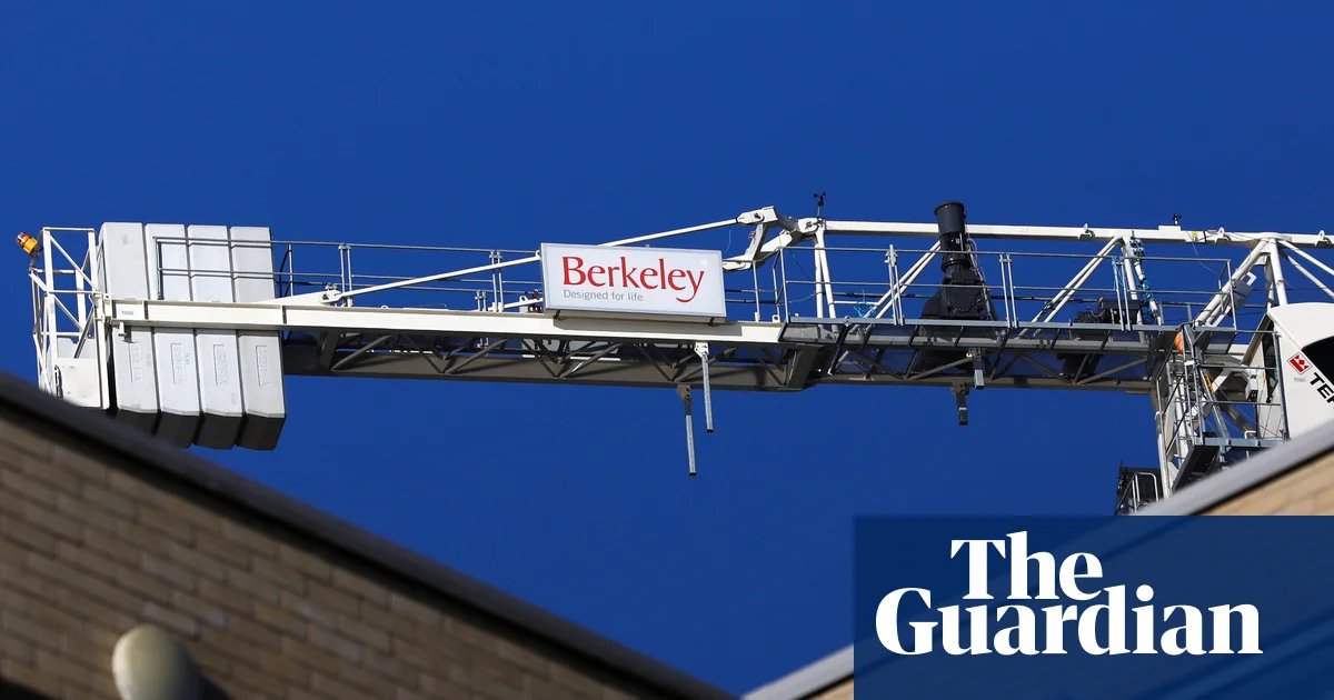 Housebuilder Berkeley to halt buying new land and hiring staff | Berkeley
