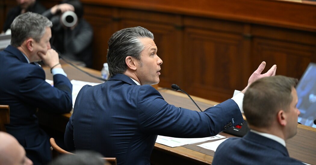 Hegseth and Democrats Spar Over Iran in His First Testimony Since War Began