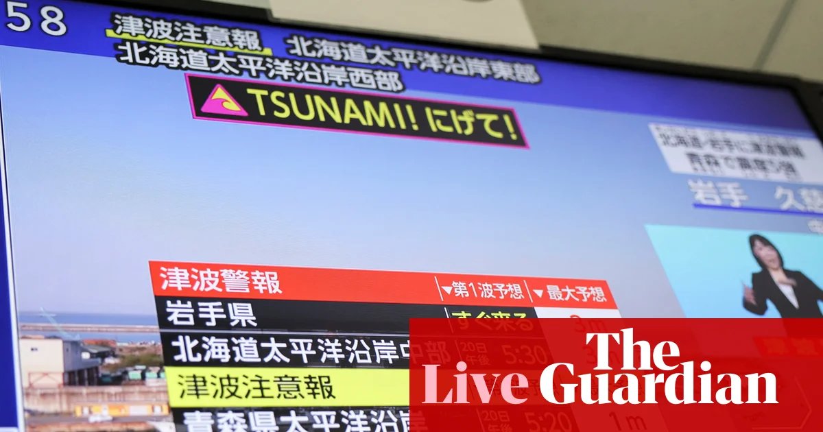 Japan tsunami alert issued following powerful earthquake off northern coast – follow latest | Japan