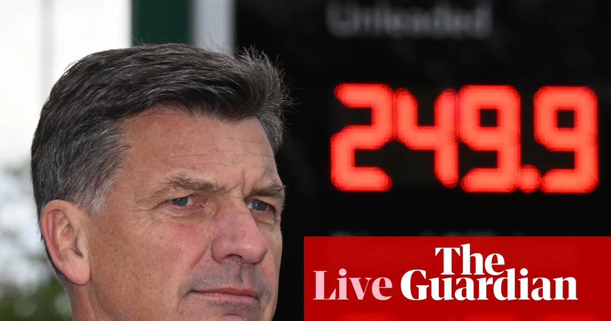 Australia news live: Angus Taylor urges clarity on fuel crisis and says PM’s national address ‘could have been a social media post’ | Australia news