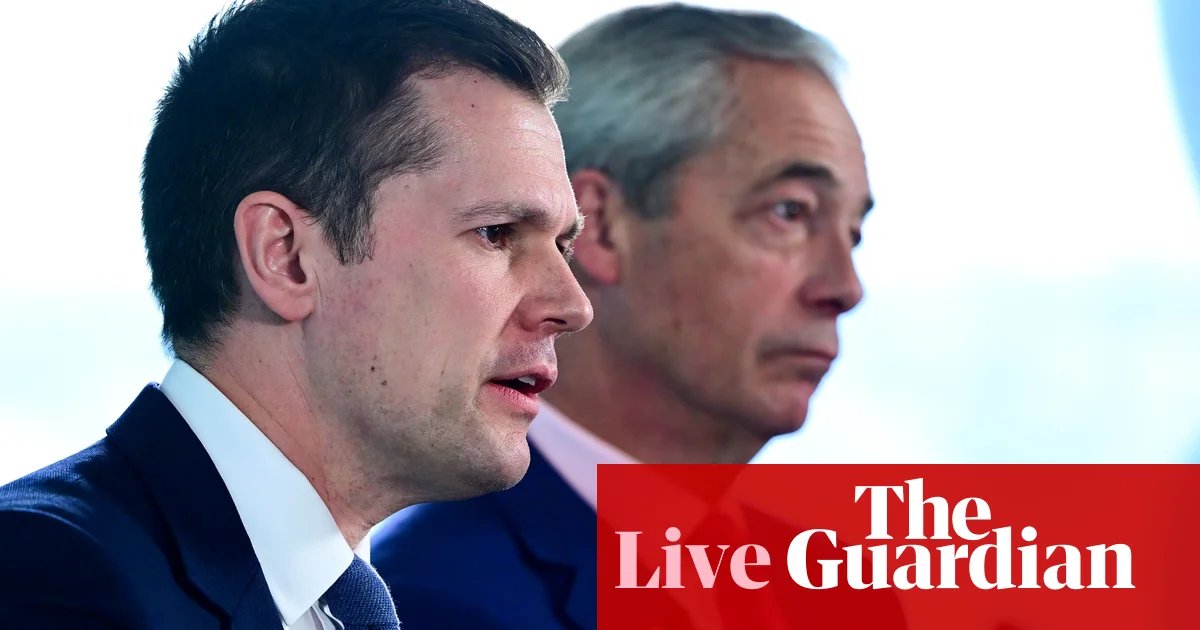 Farage and Jenrick to speak on pensions triple lock as calls grow to sack Reform’s housing spokesperson – UK politics live | Politics