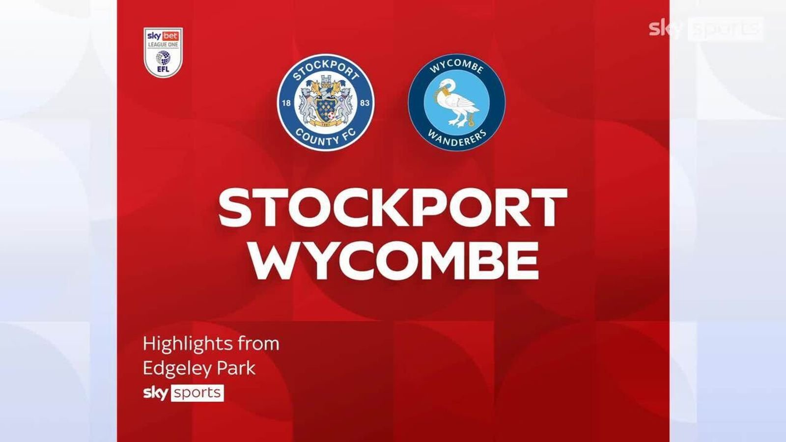 Stockport 3-0 Wycombe Wanderers