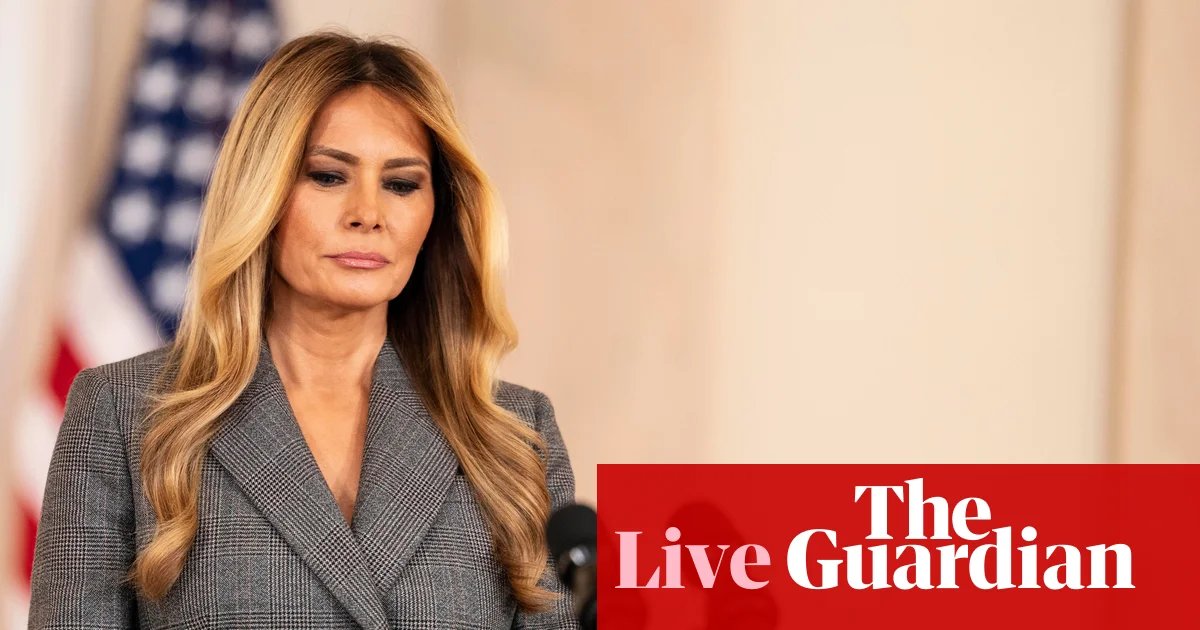 Epstein survivors criticise Melania Trump after surprise statement – US politics live | US news