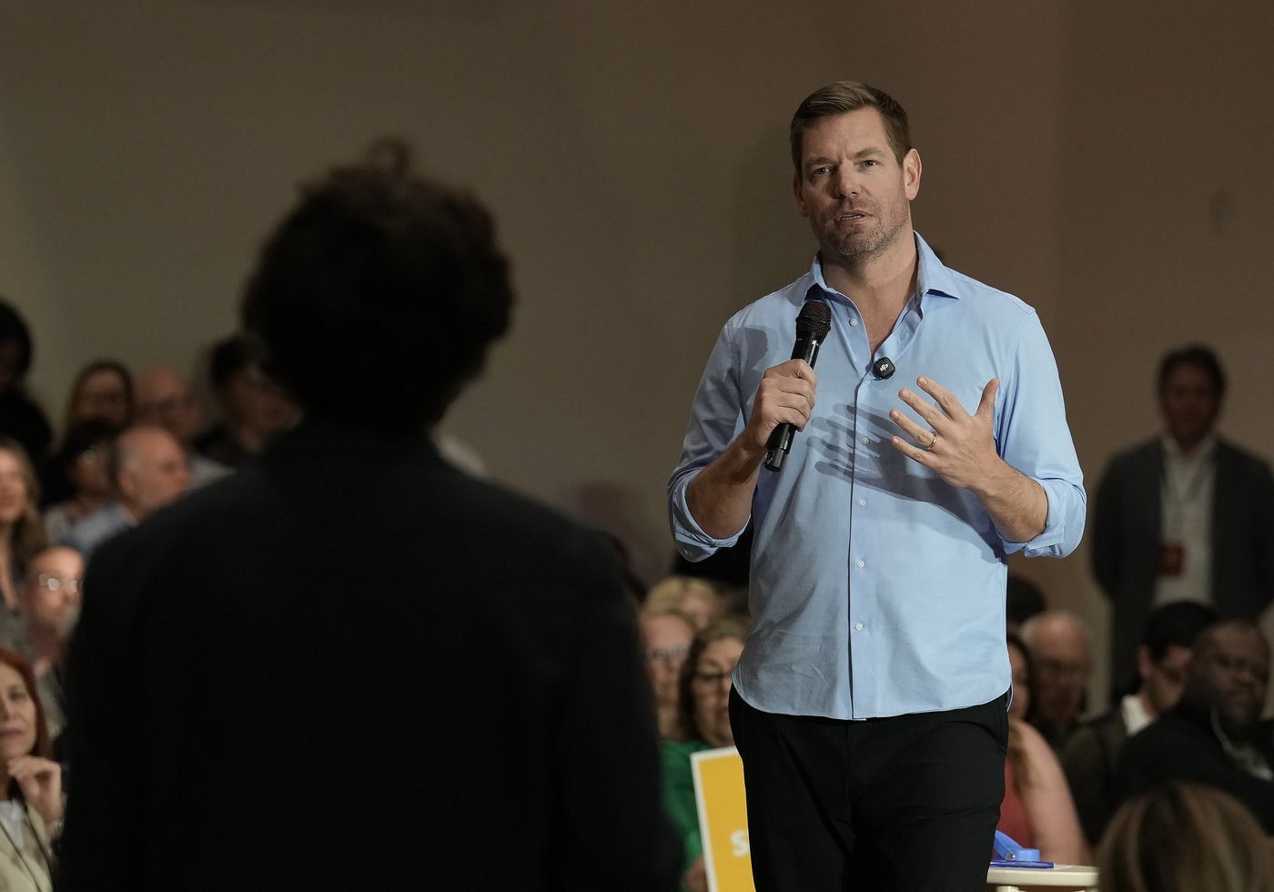Rep. Eric Swalwell vows to push back on ICE in bid for California governor