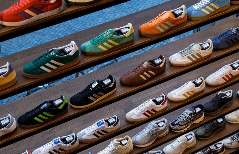 Adidas reports first-quarter operating profit above expectations
