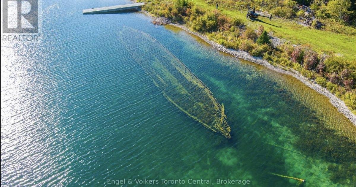 Private island north of Toronto with shipwrecks is for sale