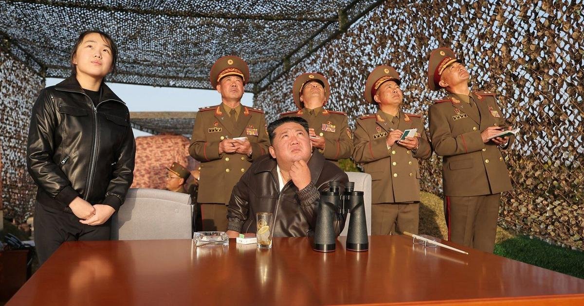 North Korea again tests cluster munitions in a launch observed by Kim and his daughter