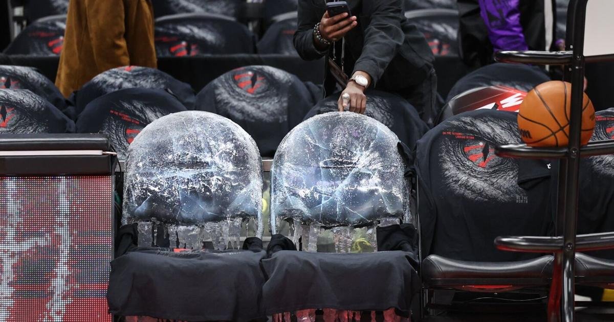 Drake caused another stink in Toronto after smelly seats he froze in ‘Iceman’ stunt were removed from a Raptors game
