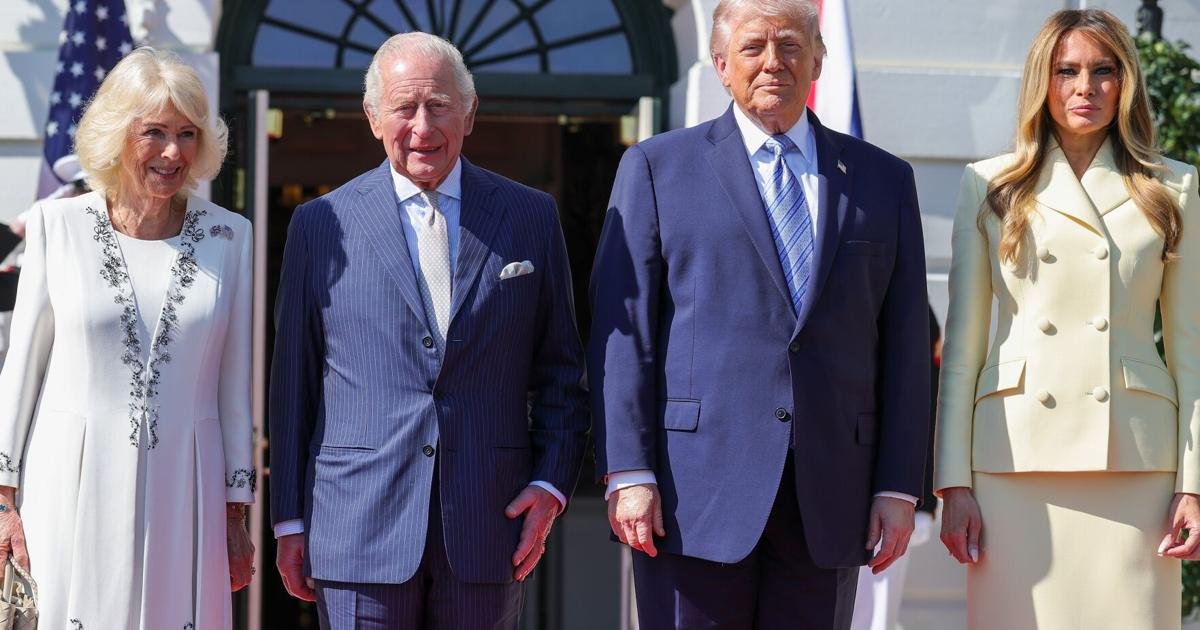 King Charles and Camilla are visiting President Trump today. Here's what to know