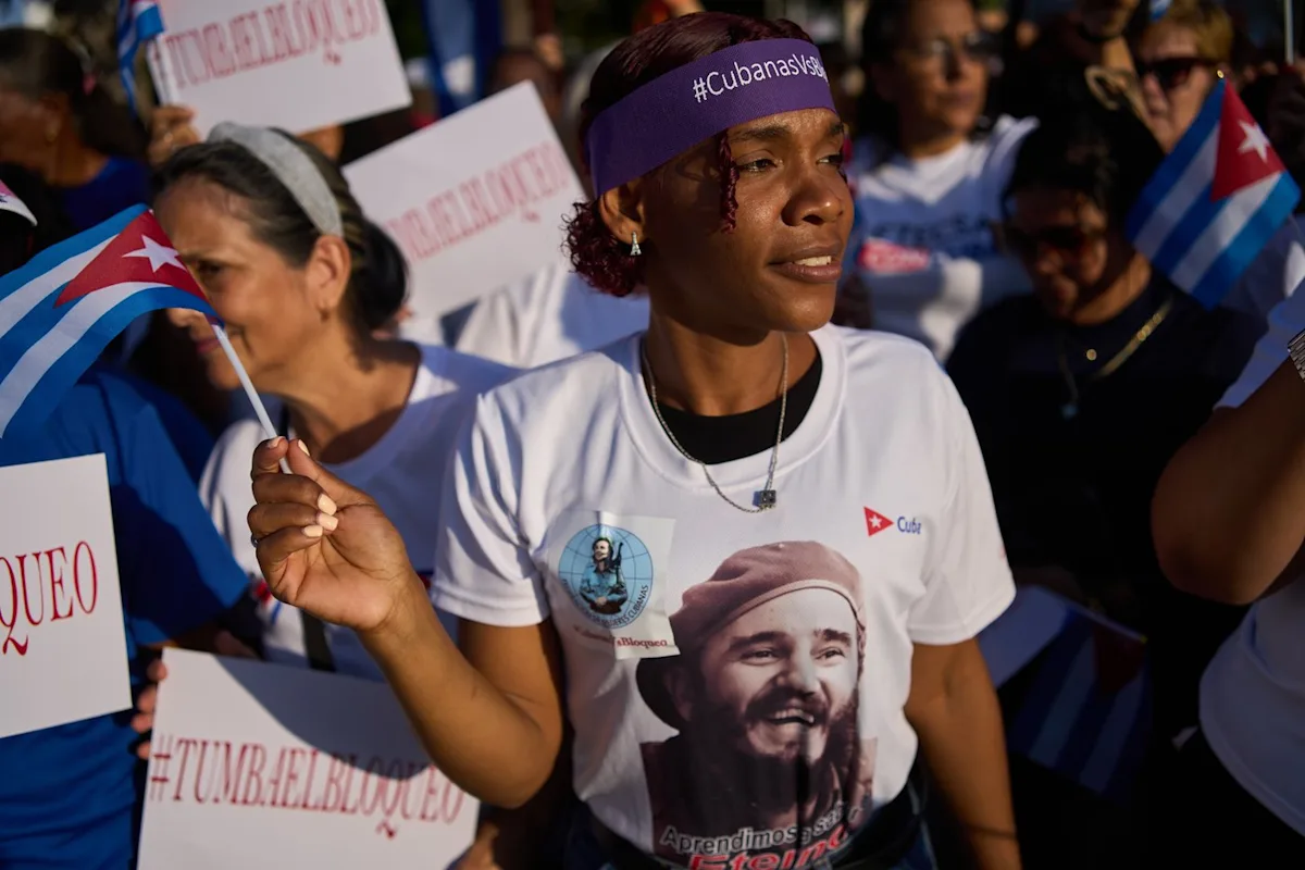Hundreds of Cuban women rally against US energy blockade as crisis deepens