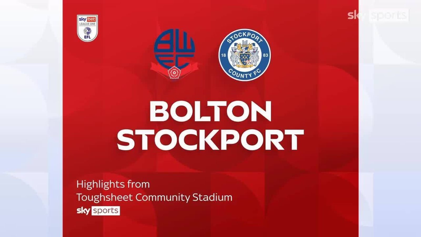 Bolton Wanderers 2-2 Stockport County