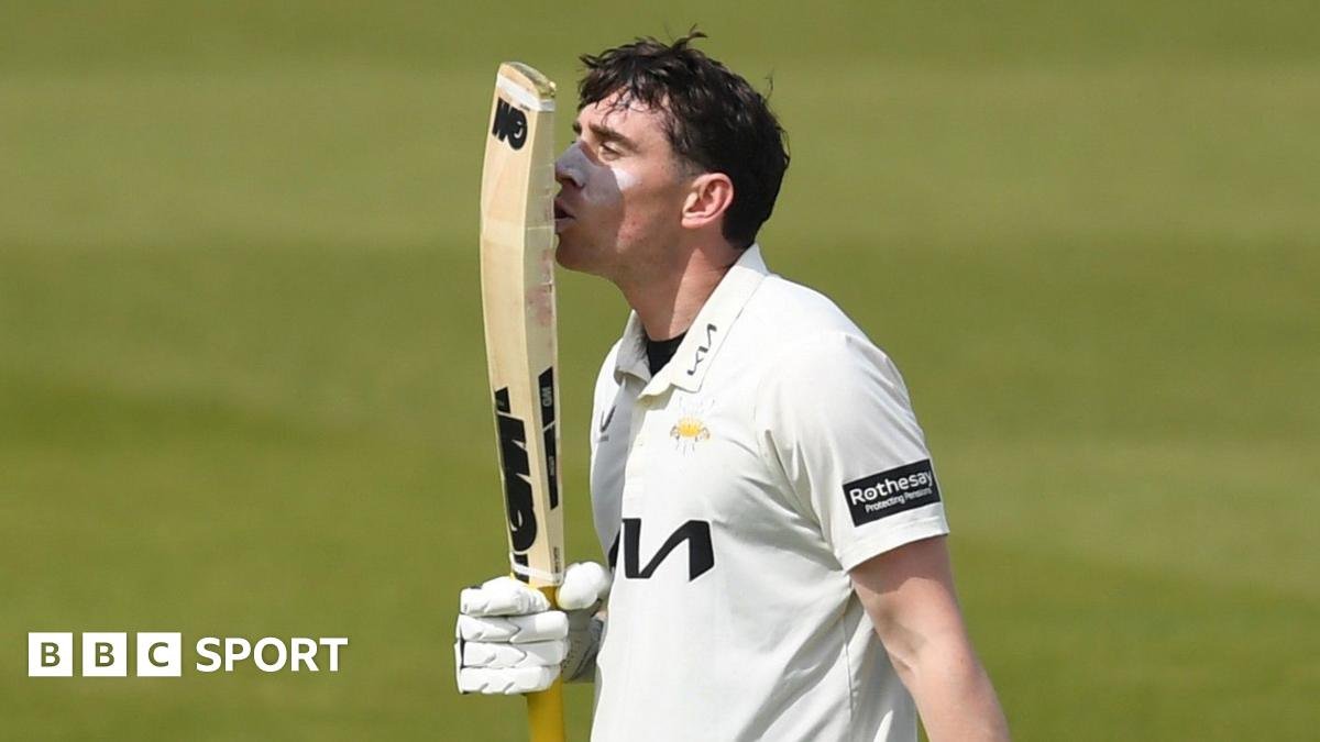 County Championship: Surrey’s Dan Lawrence and Dom Sibley hit hundreds against Essex