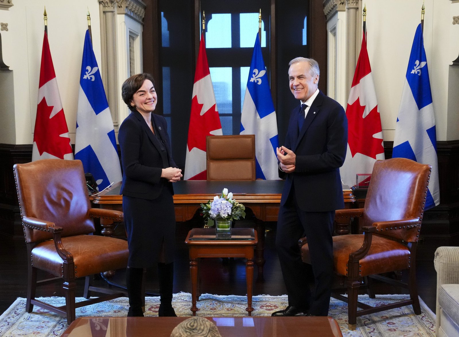 New Quebec Premier Christine Fréchette meets Prime Minister Carney in Ottawa