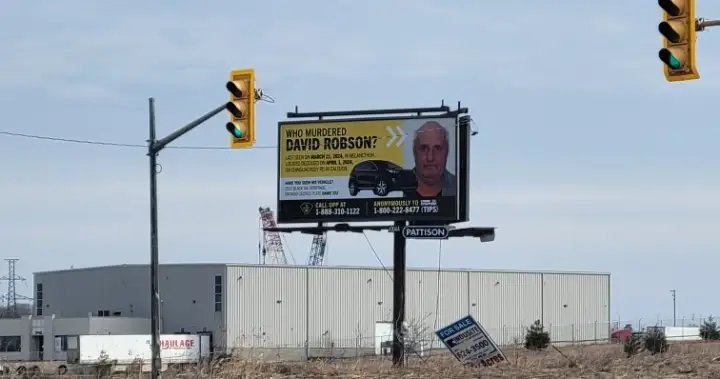 Police put up billboard outside Ontario town in bid to crack homicide cold case