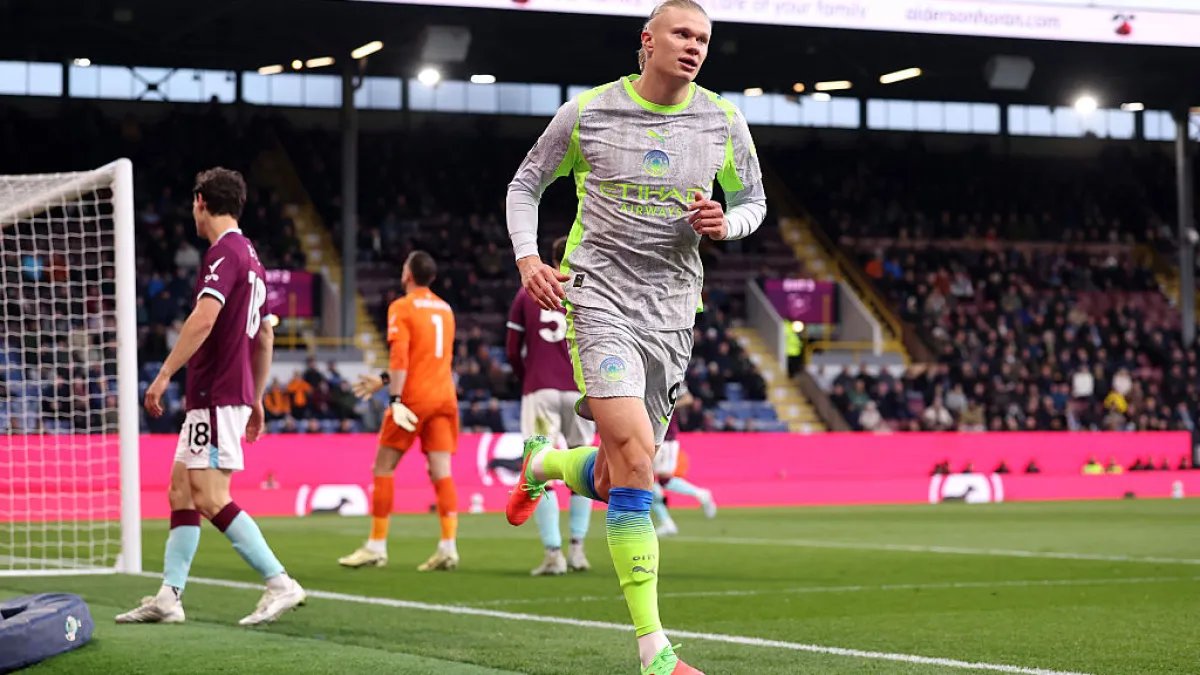 Man City topple Arsenal at Premier League summit with nervy win at Burnley | Football News