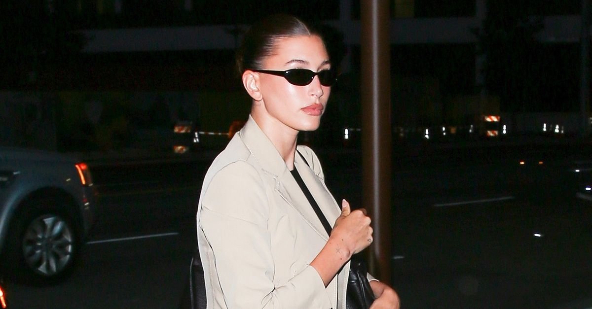 Hailey Bieber Wore the Blazer Trend That’s “In” For Spring