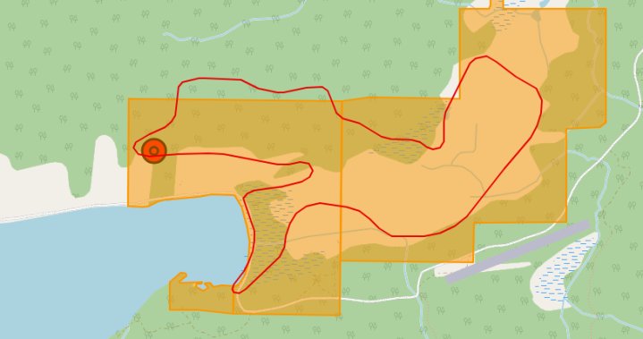 10 properties under evacuation alert due to wildfire in the Cariboo