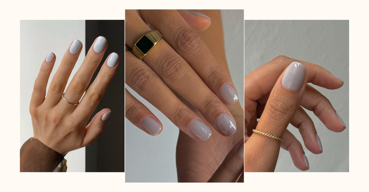 Milky Grey Nails Are the Effortless Nail Trend to Try Next