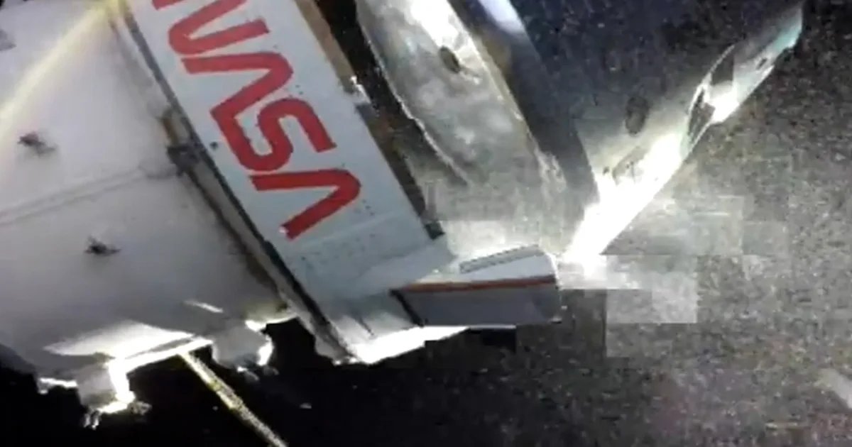 Orion crew module separates from service module