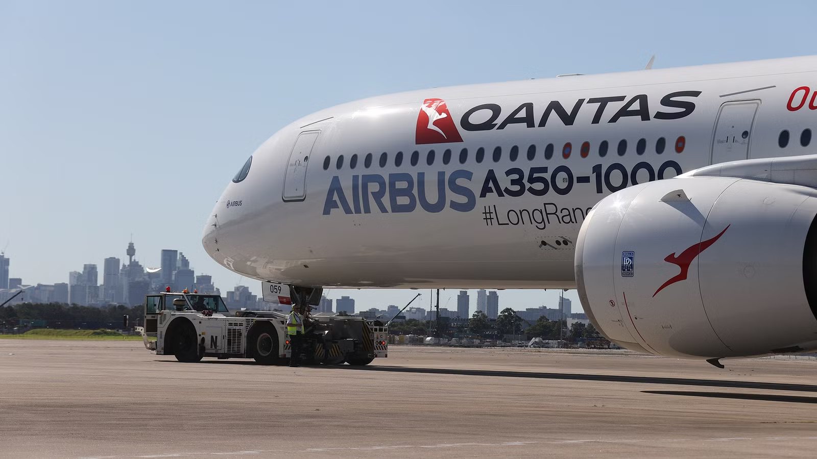 Qantas’ 1st Airbus A350-1000ULR Rolls Out With New Rolls-Royce Engines