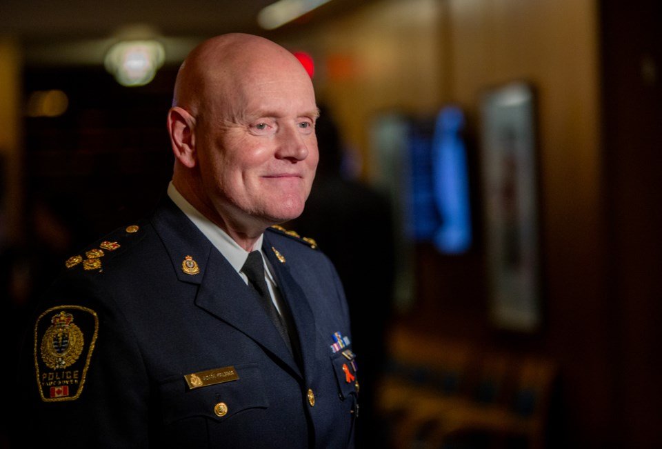 Former Vancouver police chief Adam Palmer’s earnings for 2025 reached $520,555