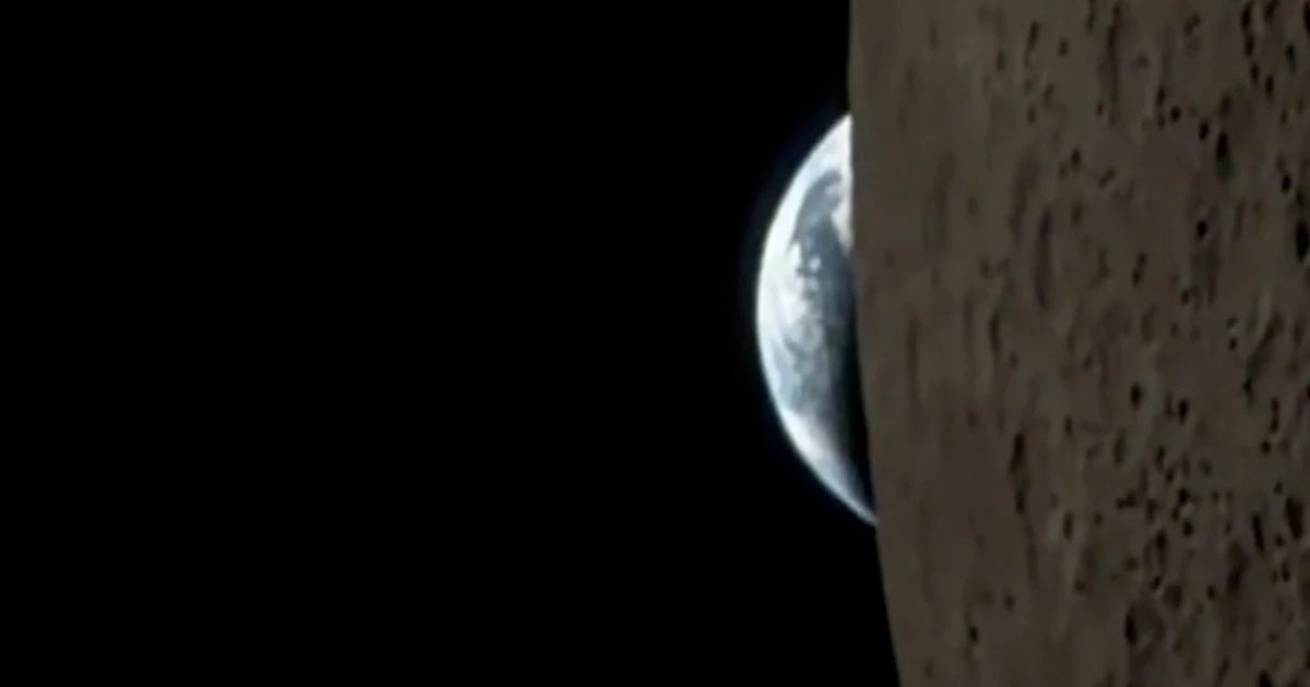 Reid Wiseman captures view of ‘Earthset’ on moon mission