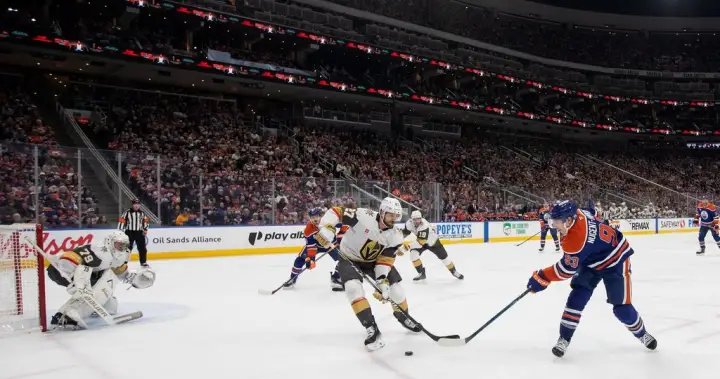 Eichel helps Golden Knights rule over Oilers 5-1