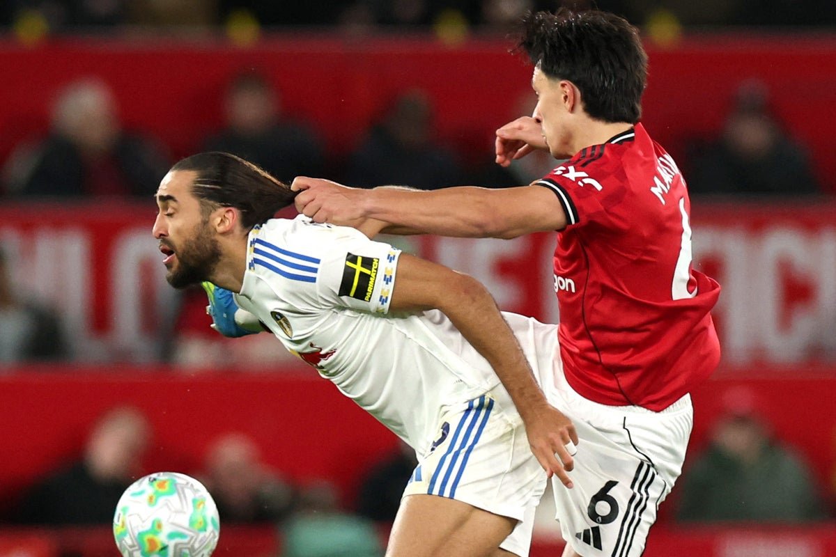 Man Utd’s Lisandro Martinez sent off for hair-pull against Leeds