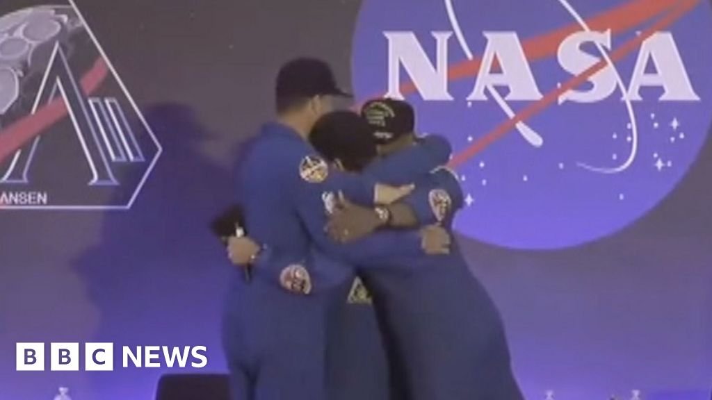 Nasa’s Artemis crew welcomed back to Planet Earth in Houston