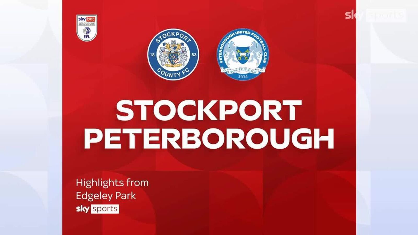 Stockport 3-1 Peterborough