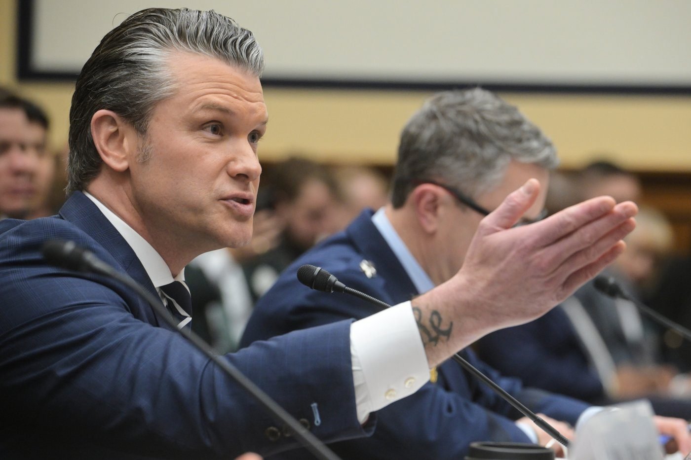 The Latest: Hegseth faces a second day of Democrats grilling him over the Iran war