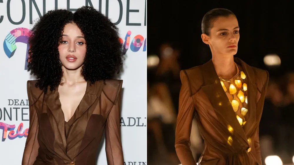 Chase Infiniti Trades Louis Vuitton for Sheer Schiaparelli