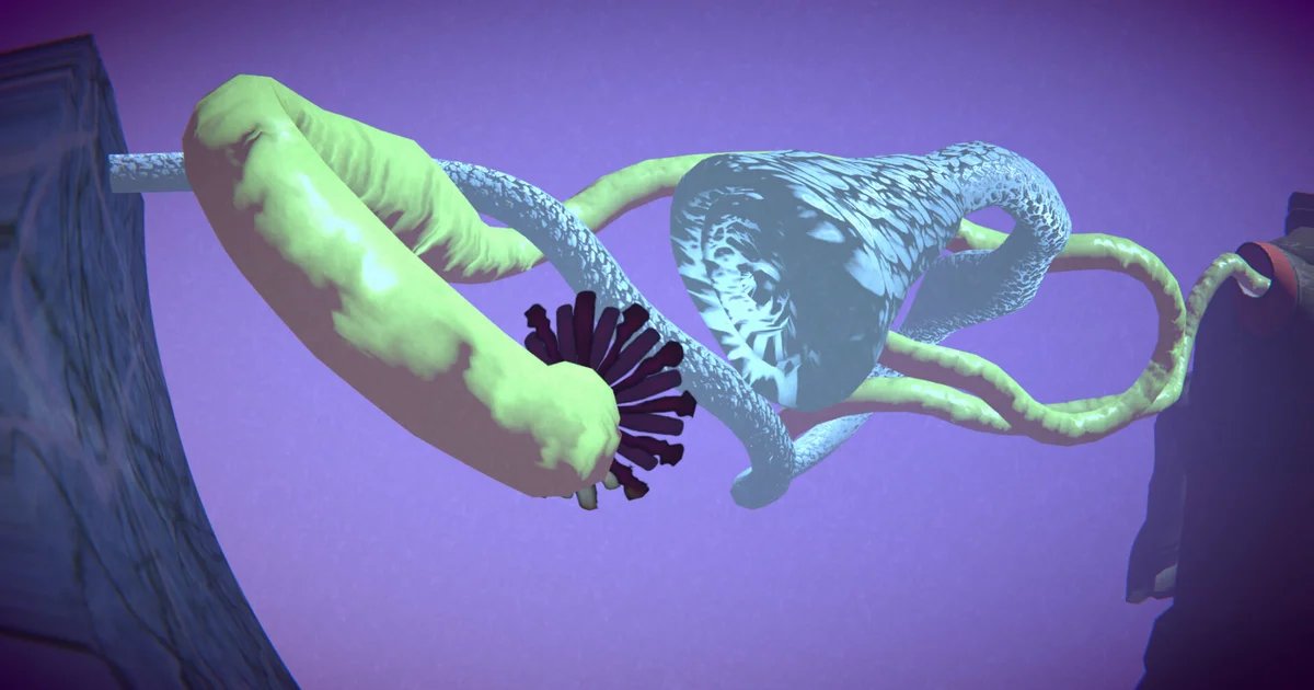 Tie yourself up in wriggling loveknots in this graceful and silly merpeople sex game