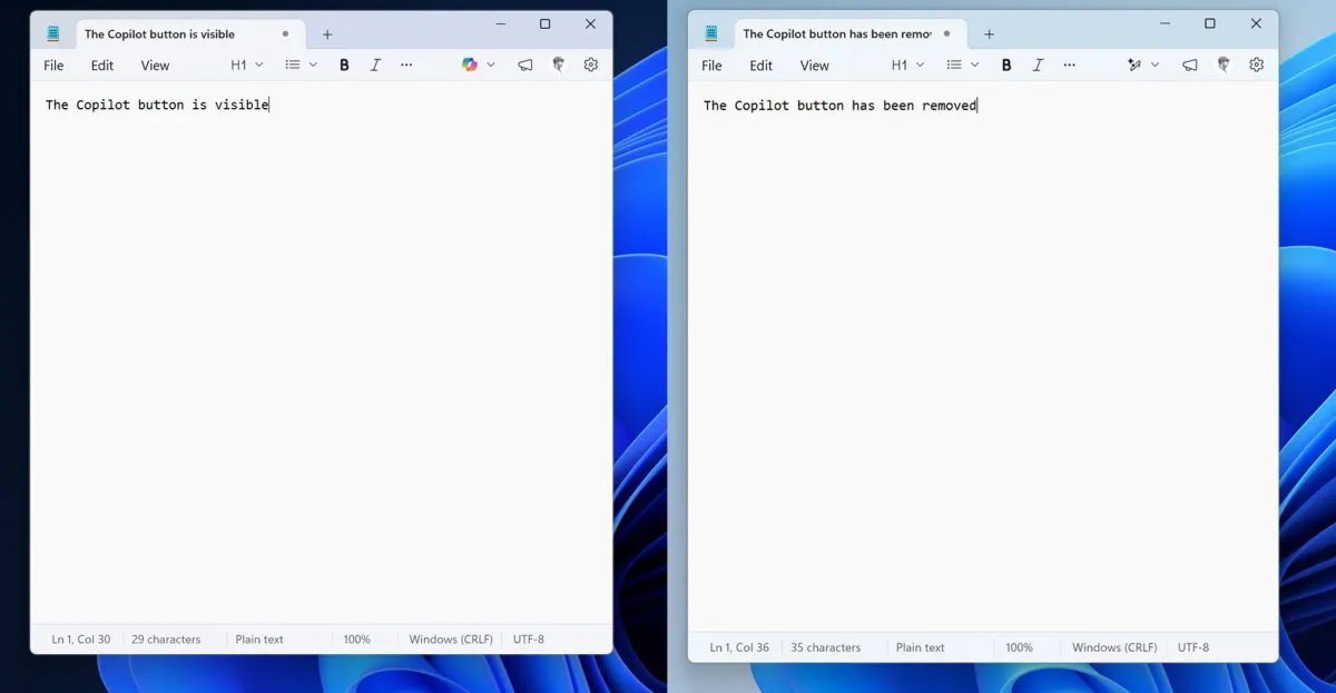 Microsoft starts removing Copilot buttons from Windows 11 apps