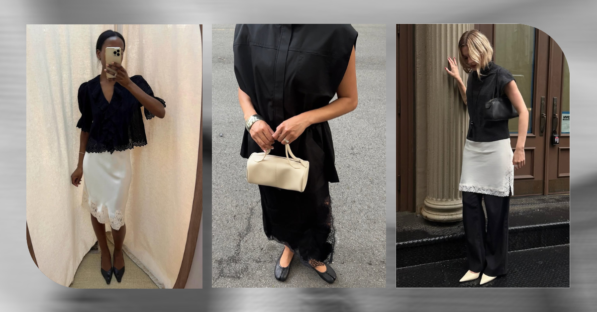 The Lace-Trim Slip Skirt Is Summer’s Most Romantic Trend