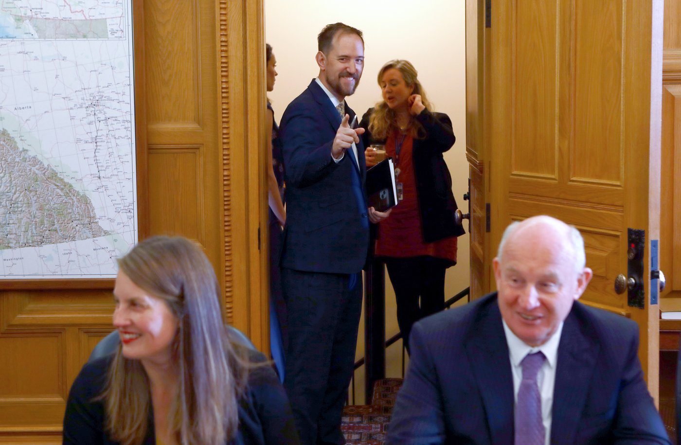 B.C. Premier David Eby temporarily replaces spokesperson with identical twin